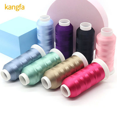 Transparante kegelmateriaal 720 kleuren 120D/2 machine borduurdraad 4000y voor kledingstukken