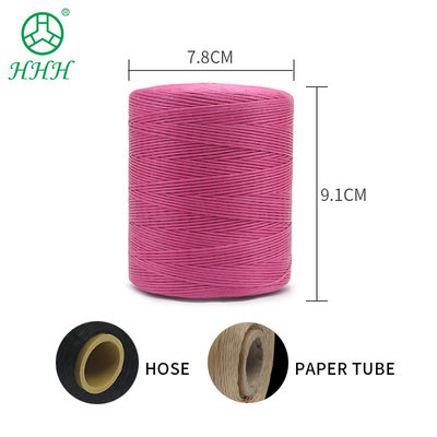 400G Waterdicht Zwart 0,8 mm 1 mm 100% Polyester Plat gewassen gebreide draad voor leer