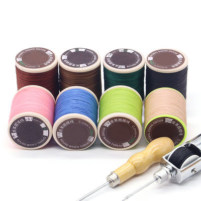 Handbrei 420D/3 Garn Count Naaddraad voor Lederen Tas DIY Armbanden 30 Kleuren