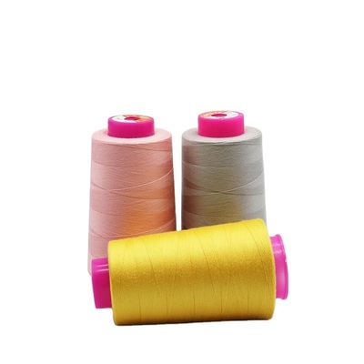 Geverfd 20/2 20/3 40/2 Gesponnen polyester naad voor kleding