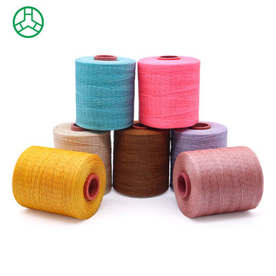 Kangfa 0,8 mm 1,0 mm Handgezweven lederen draad Platte wasdraad Polyester gewassen naaistraat