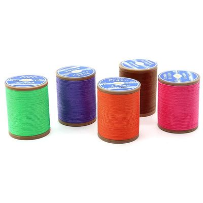 Polyester 0,8 mm vlakke wasdraad voor handnaaien leer DIY kleine rol handdraad