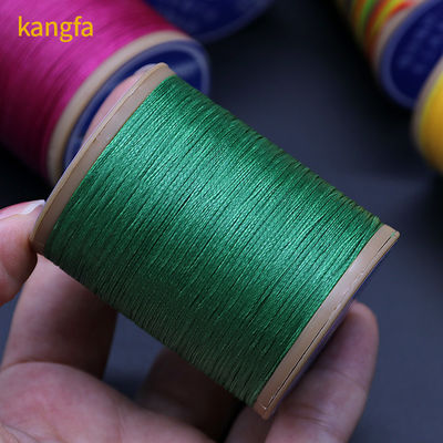 Polyester 0,8 mm vlakke wasdraad voor handnaaien leer DIY kleine rol handdraad