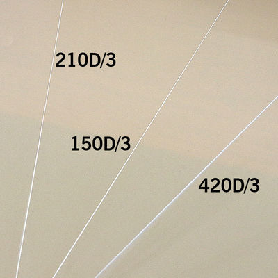 TEX135 Nylon draad voor sterkte en lage krimpkracht Ruwe witte naaigraad 420D/3 TKT20