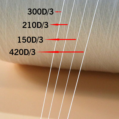 Raw White 150D/3 Tex45 TKT60 Polyester Naad met lage krimp en duurzaamheid
