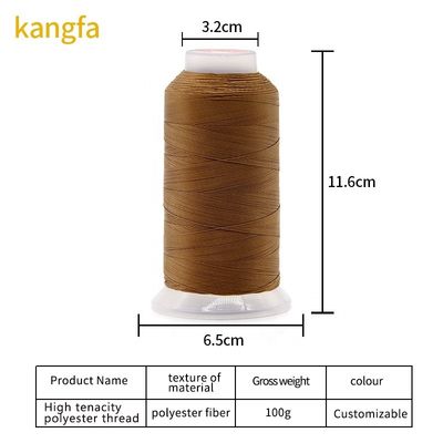 Draaddiameter 0,6 mm Boho Kangfa Tex 90 V-92 Wit UV Polyester draad 4 oz. 1 350 yds