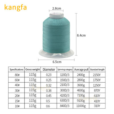 Polyester draad naaien set hoge sterkte voor haken schoenen bank kleding leder naaien
