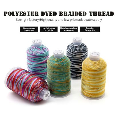 15PLY 250g 40 Kleuren Multi-Color Braid Polyester draad voor het weven van ambachten decoratie