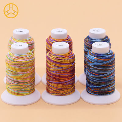 12g 18PLY 40 kleuren 100% polyester meerkleurig naaigarn Polyester vlecht