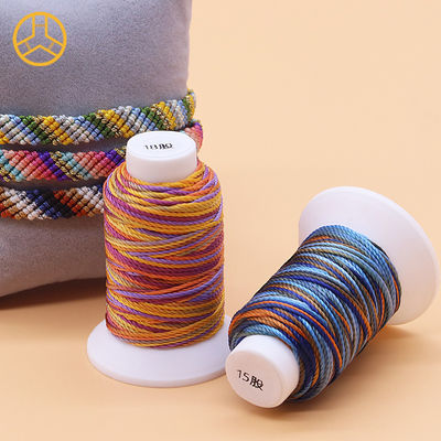 12g 18PLY 40 kleuren 100% polyester meerkleurig naaigarn Polyester vlecht