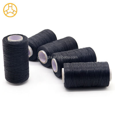 Kangfa 50M/rol 0,8mm Vlak gewassen draad voor leren ambachtelijke schoenen zak Gordel boho Weaving