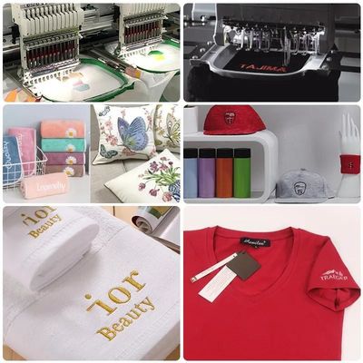 Polyester / viscose borduurdraad 5000 Yard Mercerized voor borduurmachine
