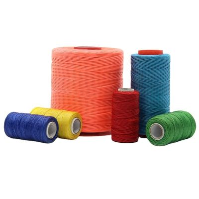 250D/16 Vlak gewassen draad voor het naaien van leer Polyester Wax Bonded Braided Thread