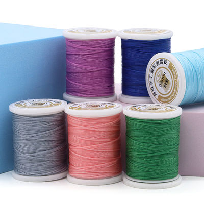 Multicolor 50 meter gewassen polyester naaigraad voor doe-het-zelf gereedschap handnaad 0,8 mm