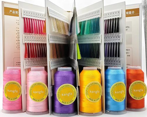 5000m 160g Mercerized Borduurdraad voor Borduurmachine 150D/2 100% Polyester