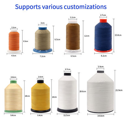 450 g gewicht/kegel High Tenacity Polyester Sewing Thread met en 100% polyester materiaal