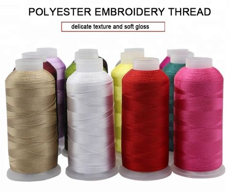 Polyester/Nylon 120D/2 4000 Yard Borduurdraad 100g Gewicht voor Borduurmachine