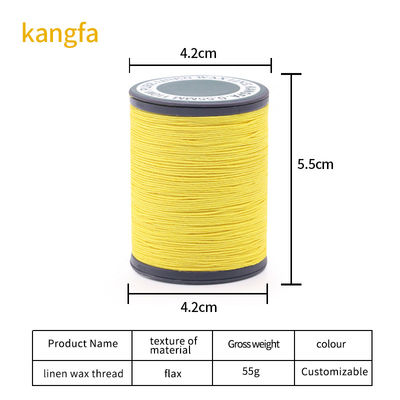 0.55mm 35g Hoge sterkte lederen naalddraad 70m Linnen gewassen draad in 40 kleuren