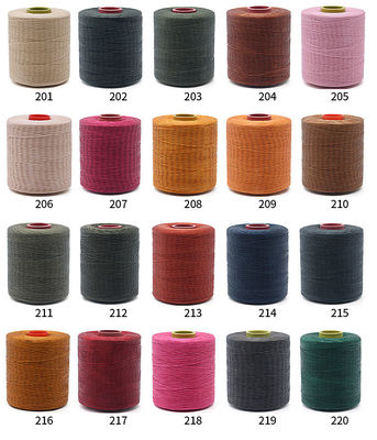 400 g/16 Plys Polyester Wax Bonded Braided Thread voor lederen naaigarn 210D/16