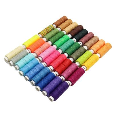 Patroon gewassen 12g ronde was Handgewassen leer Hoogsterkte polyester draad Eco-vriendelijk