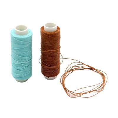 Patroon gewassen 12g ronde was Handgewassen leer Hoogsterkte polyester draad Eco-vriendelijk