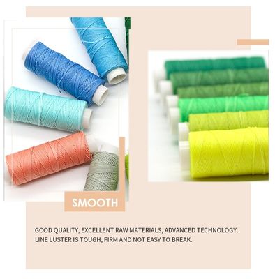 Patroon gewassen 12g ronde was Handgewassen leer Hoogsterkte polyester draad Eco-vriendelijk