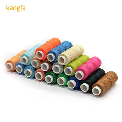 Handgesneden leer 9voudige ronde gewassen draad 12g 100% polyester naaddraad gesponnen garen type
