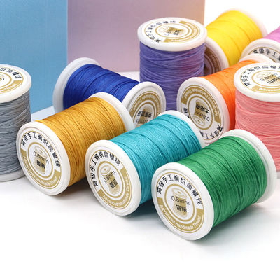 240 Kleuren Lederen Naai-Waxdraad Set van 12 0,8 mm Diameter Lange Naaidraad