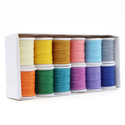 240 Kleuren Lederen Naai-Waxdraad Set van 12 0,8 mm Diameter Lange Naaidraad