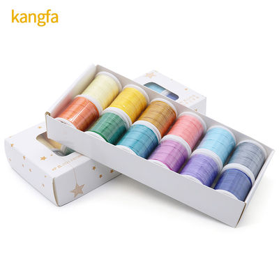 240 Kleuren Lederen Naai-Waxdraad Set van 12 0,8 mm Diameter Lange Naaidraad