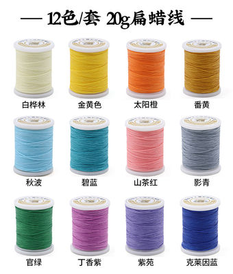 Waterdicht Zwart 0,8 mm 1 mm 100% polyester Plat gewassen gevlochten draad voor lederwaren