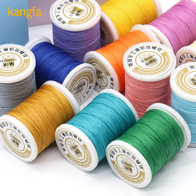 Polyester/ gewassen 0,8 mm vlak draad voor het naaien van leer 150D 210D Gratis zonder vracht