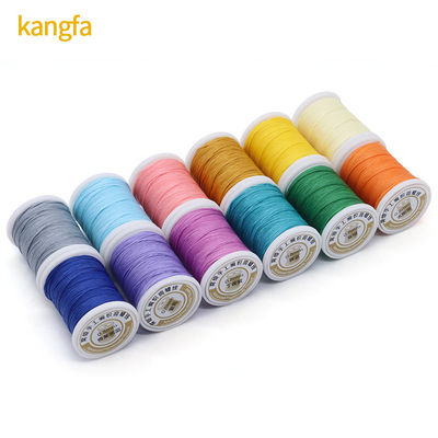 Vlak gewassen naad voor het naaien van leer 0,8 mm 50 meter Waxdraad 12 kleuren per set