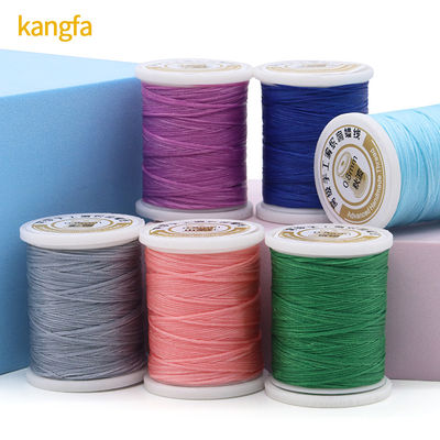 Vlak gewassen naad voor het naaien van leer 0,8 mm 50 meter Waxdraad 12 kleuren per set