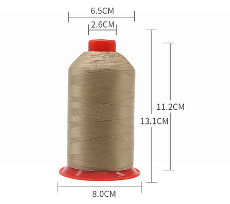 Zwarte 250 g hoogsterkte nylon draad Nylon N66 gebonden naaigraad voor het weven in kleur