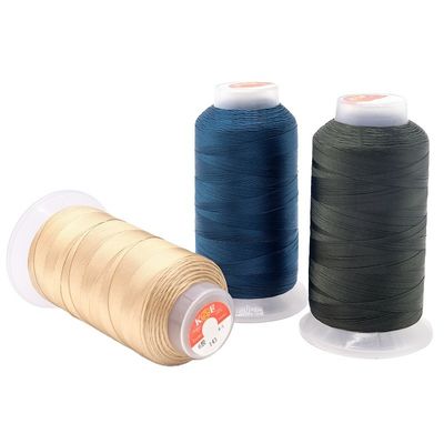 Sterkte 10% polyester naaimachine draad voor leer bekleding in gekleurd patroon