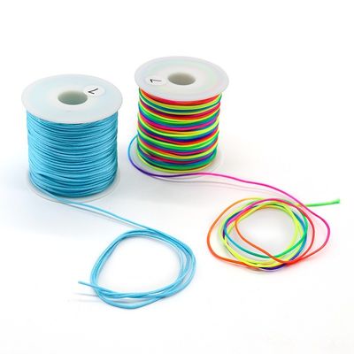 DIY Armband maken vondsten Koreaanse gewassen katoen touw met zijde draad en jade kralen