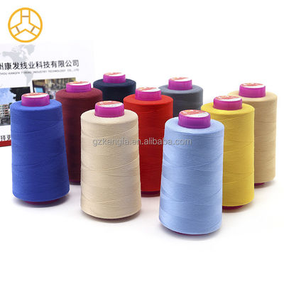 Low Moq 40/2 5000yds Polyester naaigraad voor machine naaien met 100% polyester