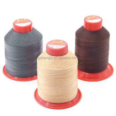 Gebreide high tenacity nylon 210d/3 nylon gebonden draad 66 gebonden naaigraad 115g/kegel