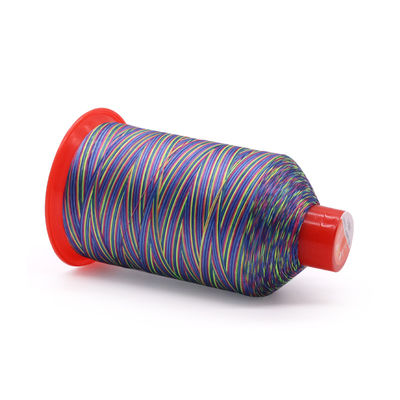 Op maat gemaakt Multicolor 150D/3 Tex45 Patroon Nylon Bonded Thread 250g Hoge sterkte