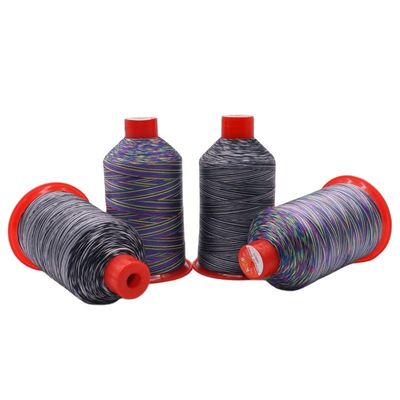 Op maat gemaakt Multicolor 150D/3 Tex45 Patroon Nylon Bonded Thread 250g Hoge sterkte