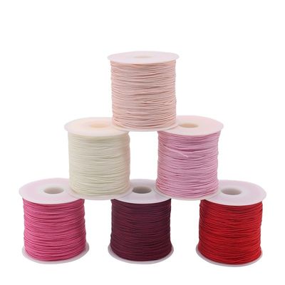 Kleur enkelvoudig Nylon knoop gevlochten touw Armband koord voor kraalwerk en accessoires