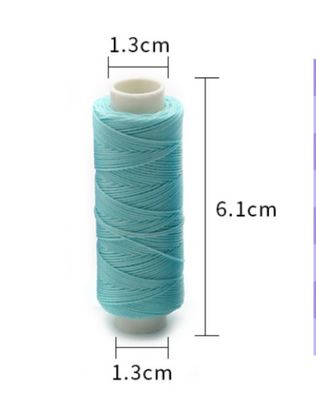 12 g 100% polyester ronde was Handgezeefd leer gezeefd hoogsterkte polyester naaigarn