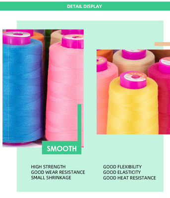 High Level 5000yds 40/2 100% gesponnen polyester naalddraad voor naaldmachinevoorzieningen