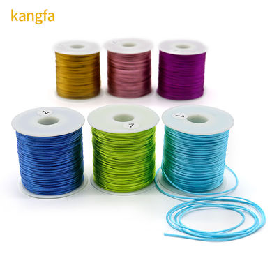 Kleurrijke nylon satine voor Chinese knoop zijde macramesnoer 100m of aangepaste lengte