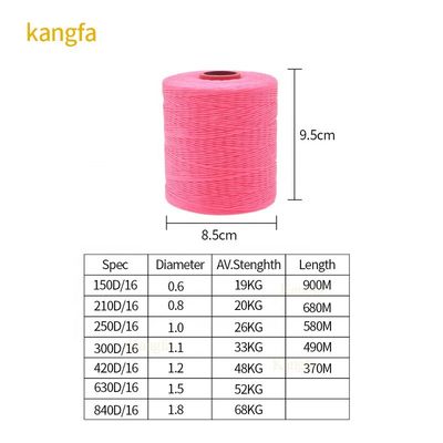 1.0 mm Handgezweven lederen draad MERCERIZED voor schoenen 100% polyester gewassen naaddraad
