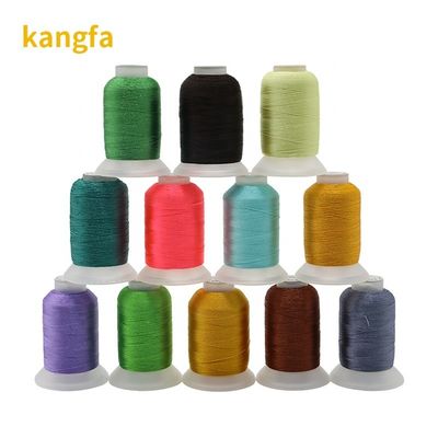 500m 120D/2 Polyester Borduurdraad Set Kit met transparante kegel en kleine kegel