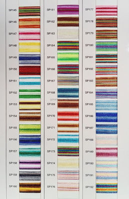 96 Kleuren Gemengd Kleur 4000 Yards Polyester/Viscose 120D/2 Gediversifieerde Borduurdraad