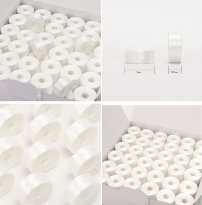Patroon Geverfd Polyester L-type Pre-Wund WT60 75d/2 Side Less Bobbin Borduurdraad