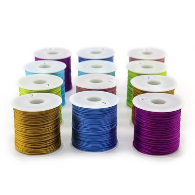 80m Chinese knoop Macrame string 1mm diameter polyester koord draad voor DIY sieraden maken